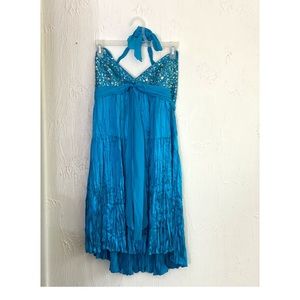 Sea blue BCBG Maxazria dress!